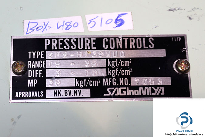 saginomiya-SPS-H135WUQ-pressure-switch-used-2