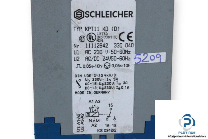 schleicher-KPT11-KD-timer and switching device-(used)-2