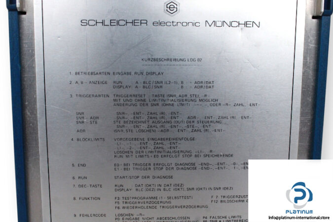 schleicher-LDG-02-control-panel-(used)-3