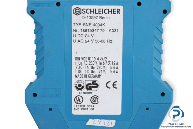 schleicher-SNE-4004-K-emergency-stop-relay-(New)-2