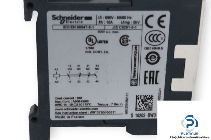 schneider-CA4KN22BW3-control-relay-(new)-2