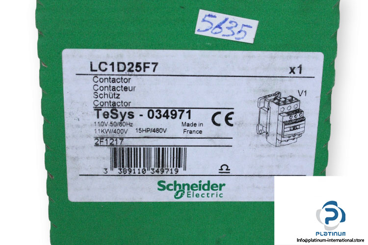 schneider-LC1D25F7-contactor-(used)-1