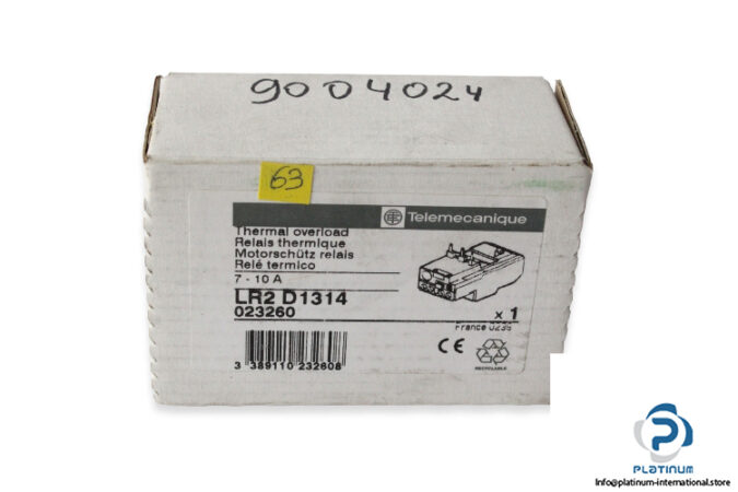 schneider-electric-LR2 D1314-thermal-overload-relay