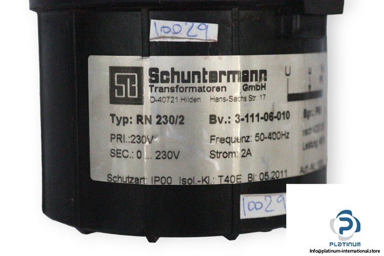schuntermann-RN-230_2-transformer-(Used)-1