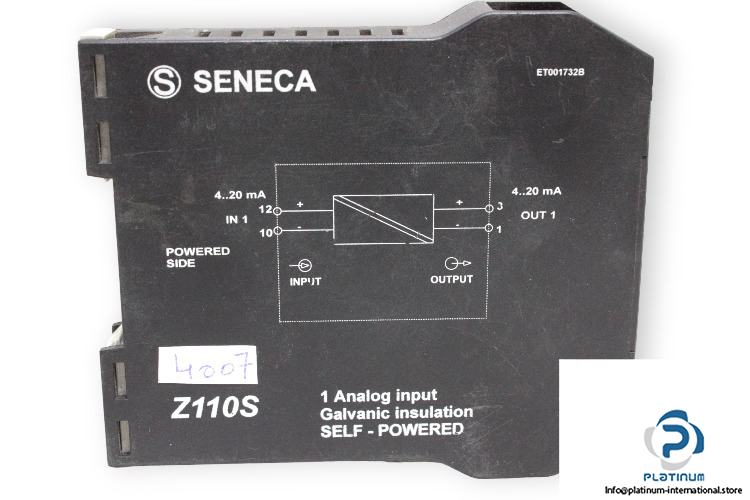 seneca-z110s-self-powered-current-loop-isolator-used-1
