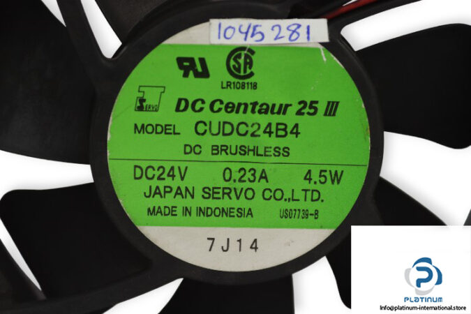 servo-CUDC24B4-axial-fan-used-2