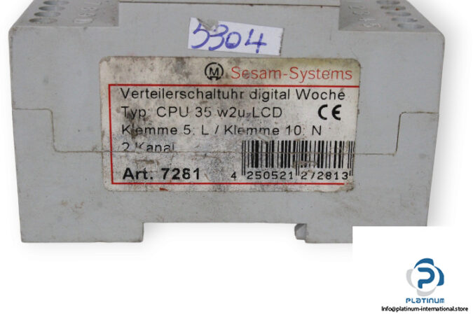 sesam-systems-CPU-35-W2U-LCD-digital weekly-timer-(used)-2