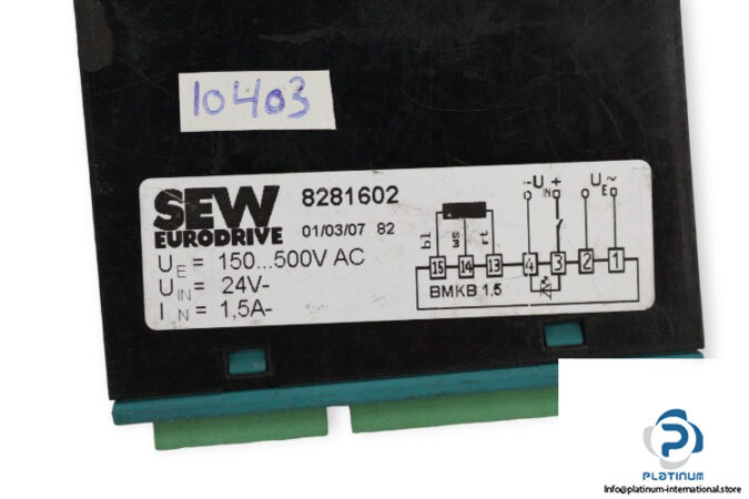 sew-BMKB1.5-brake-rectifier-(Used)-2