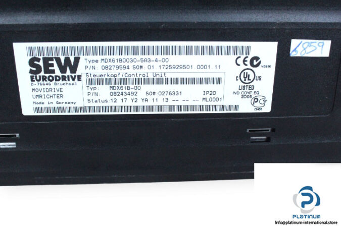 sew-MDX61B0030-5A3-4-00-inverter-drive-(used)-3