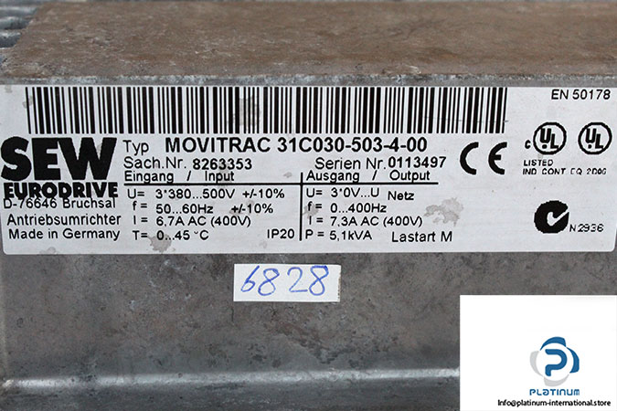 sew-MOVITRAC-31C030-503-4-00-frequency-inverter-(used)-1