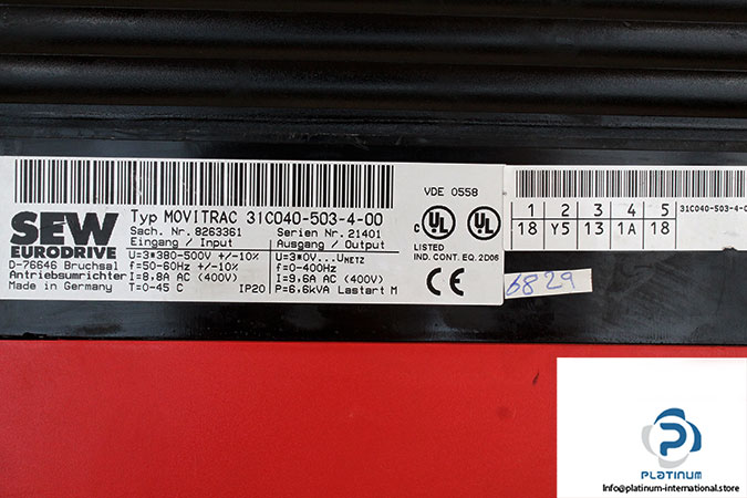 sew-MOVITRAC-31C040-503-4-00-frequency-inverter-(used)-1
