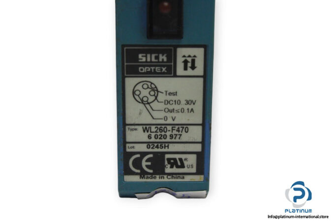 sick-WL260-F470-photoelectric-retro-reflective-sensor-dual-lens-used-3