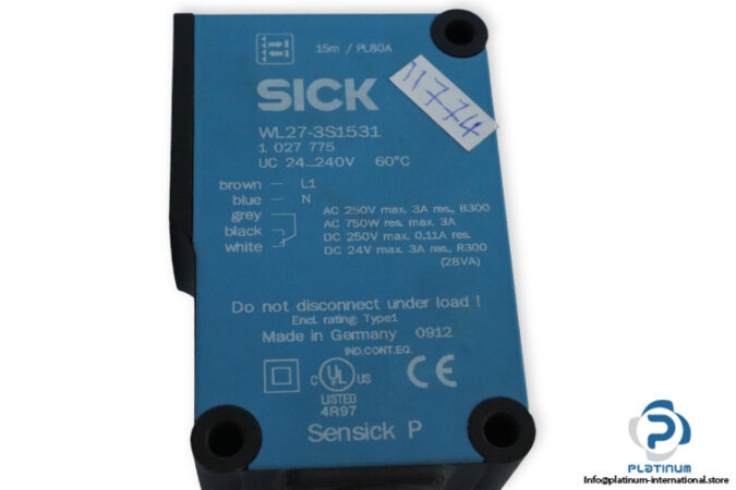 sick-WL27-3S1531-diffuse-proximity-sensor-(Used)-2