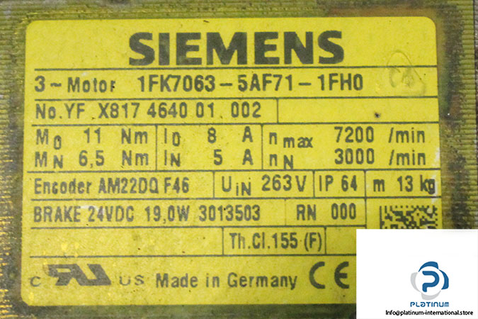 siemens-1fk7063-5af71-1fh0-synchronous-servo-motor-1