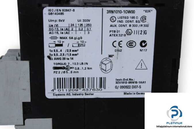 siemens-3RN1010-1CW00-thermistor-motor-protection-relay-(used)-2