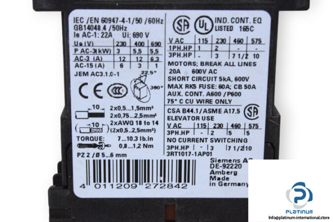 siemens-3RT1017-1AP01-power-contactor-(new)-2