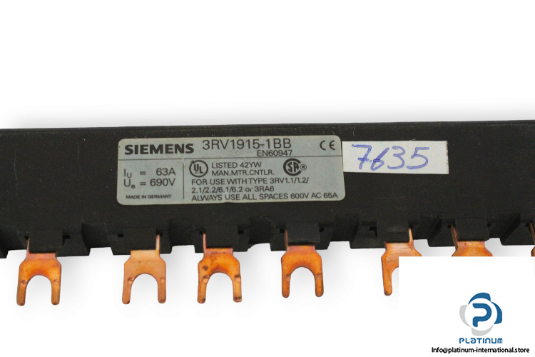 siemens-3RV1915-1BB-busbar-modular-spacing-(used)-1