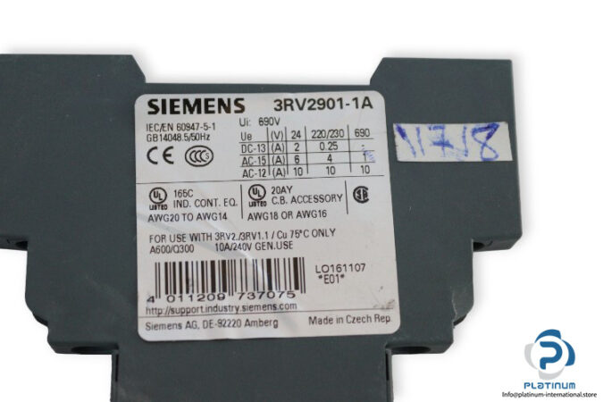 siemens-3RV2901-1A-auxiliary-switch-(New)-2