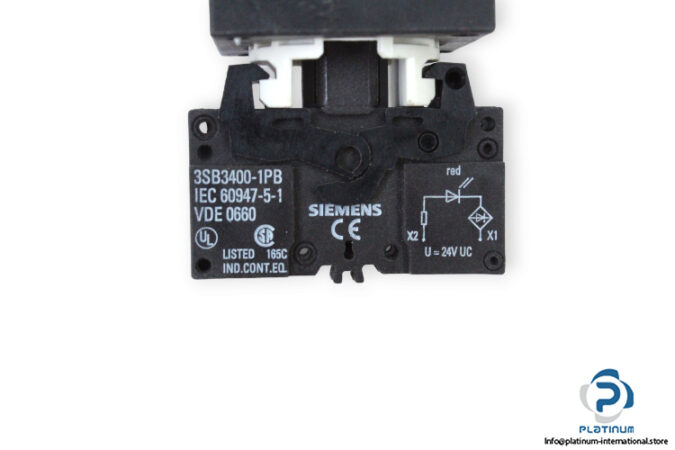 siemens-3SB3-244-6BA20-indicator-light-red-(new)-3