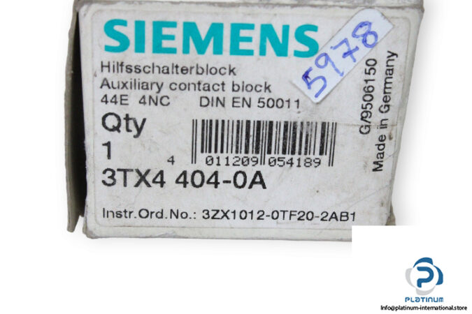 siemens-3TX4-404-0A-auxiliary-contact-block-(new)-3