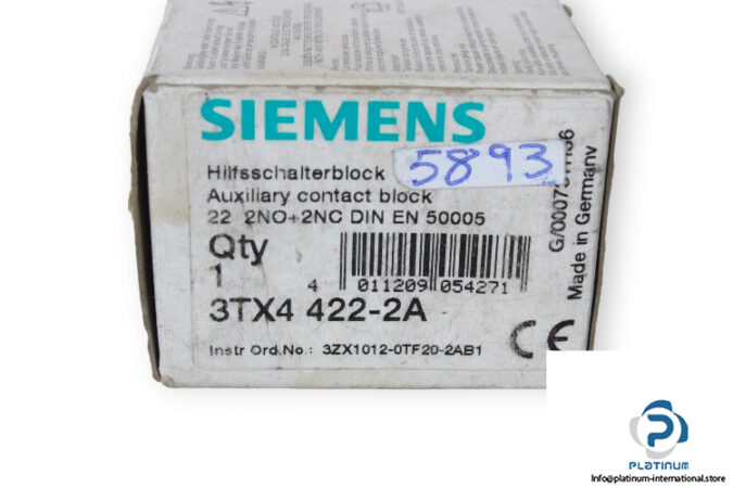 siemens-3TX4-422-2-auxiliar-contact-block-(new)-2