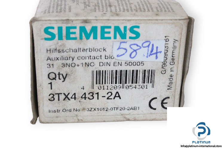 siemens-3TX4-431-2A-auxiliary-contact-block-(new)-1