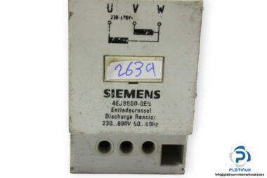 siemens-4ej9900-0eg-discharging-reactorused-1