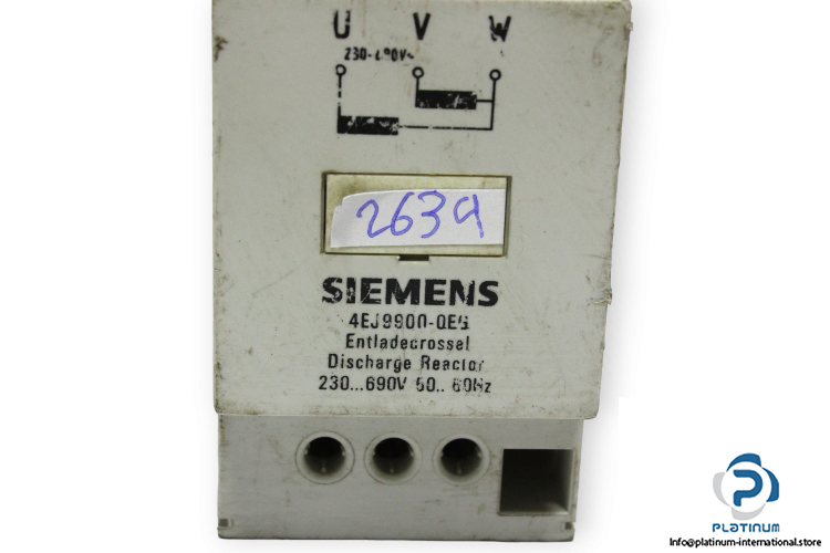 siemens-4ej9900-0eg-discharging-reactorused-1