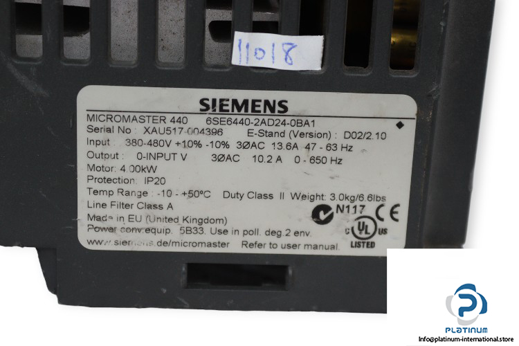 siemens-6SE6440-2AD24-0BA1-frequency-inverter-(Used)-1