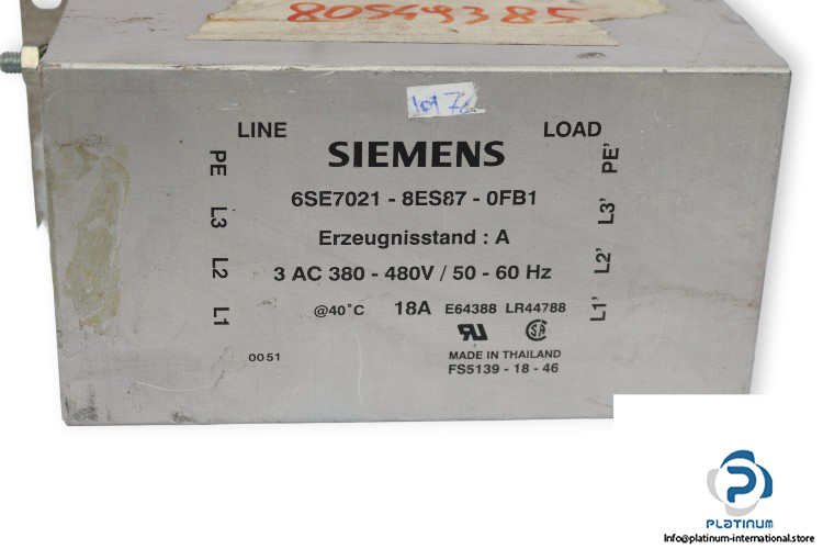 siemens-6SE7021-8ES87-0FB1-electrical-filter-(used)-1