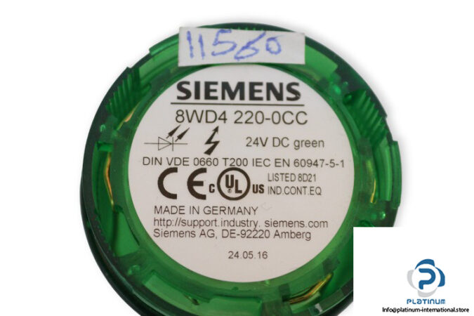 siemens-8WD4-220-0CC-flash-light-element-(Used)-2