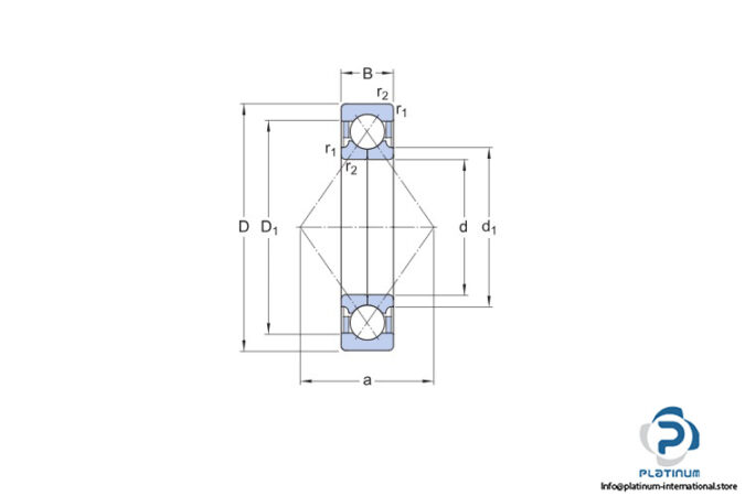 skf-QJ307-MA-four-point-contact-ball-bearing-(used)-2