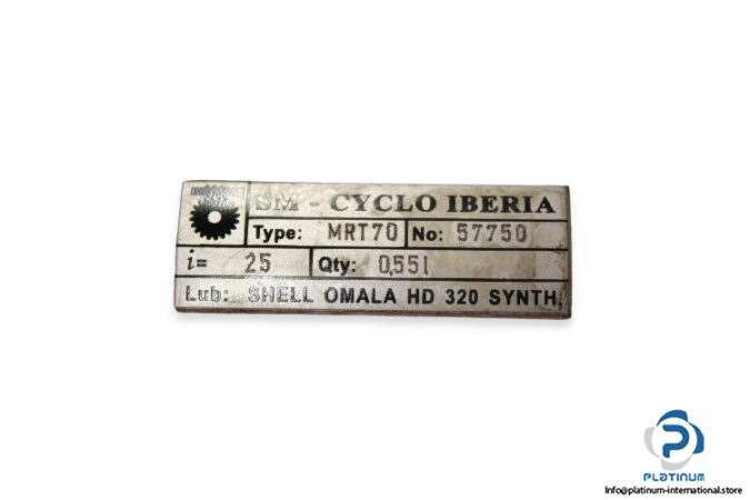 sm-cyclo-iberia-mrt70-worm-gearbox-ratio-25-1-2