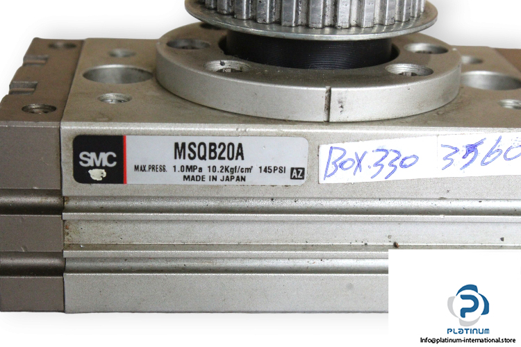 smc-MSQB20A-compact-rotary-table-used-2