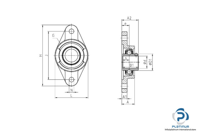 snr-UCFL-207-oval-flange-ball-bearing-unit-(new)-(carton)-2