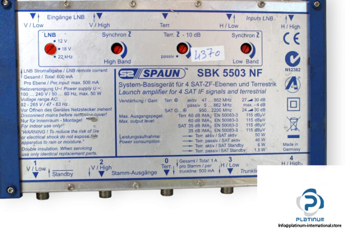 spaun-SBK-5503-NF-launch-amplifier-(used)-1