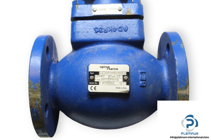 spirax sarco le33 dn40 pn16 control valve used_1