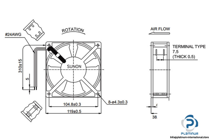 sunon-DP200A-axial-fan-used-2