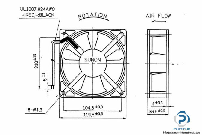 sunon-KDE2412PMB1-6A-axial-fan-used-2