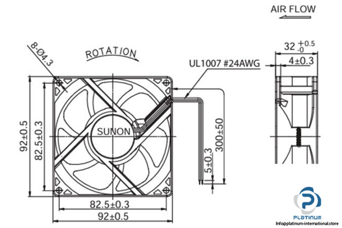 sunon-PSD1209PLV2-A-axial-fan-used-3