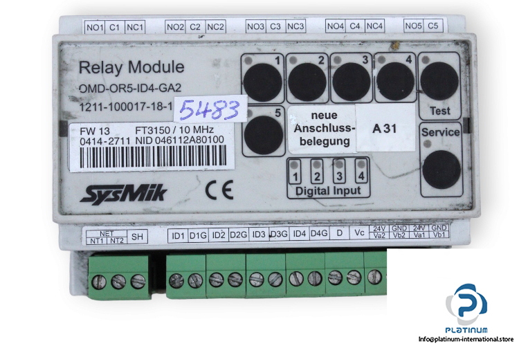 sysmik-OMD-OR5-ID4-GA2-relay-module-(used)-1