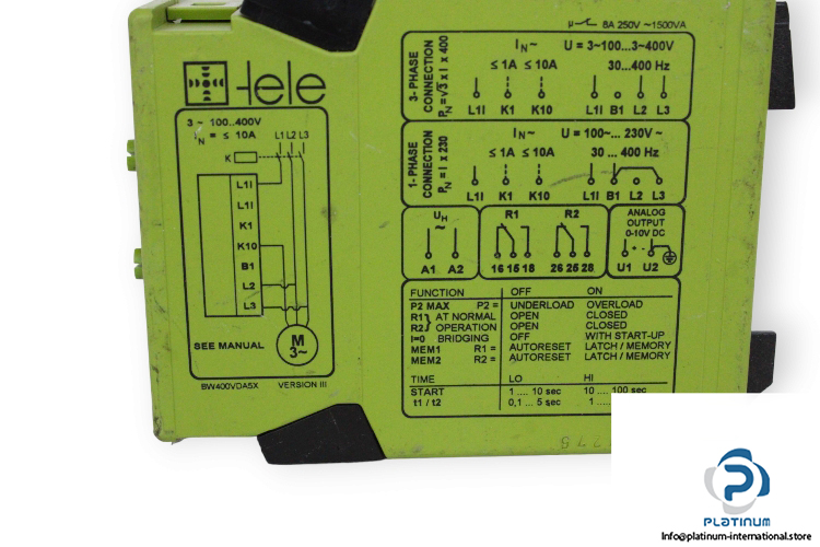 tele-BW400VDA5X-monitoring-relay-(used)-1
