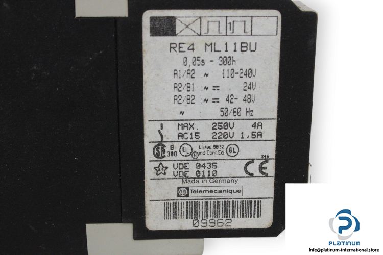 telemecanique-RE4-ML11BU-time-delay-relay-(used)-1