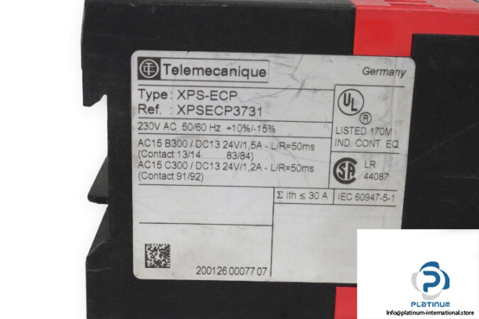 telemecanique-XPSECP3731-safety-contact-(Used)-2