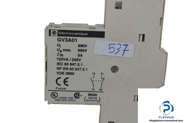 telemecanique-gv3a01-auxiliary-contact-block-1