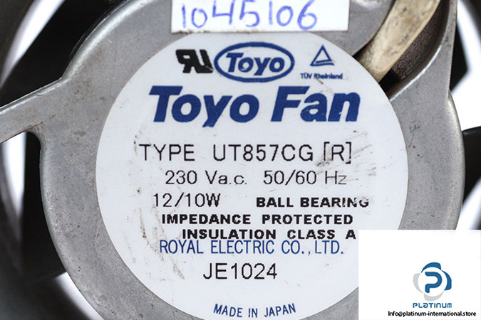 toyo-fan-UT857CG-axial-fan-used-1