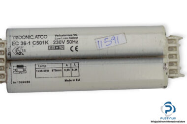 tridonic-atco-EC-36-1-C501K-low-loss-ballast-magnetic-chokes-for-fluorescent-lamps-(used)-1