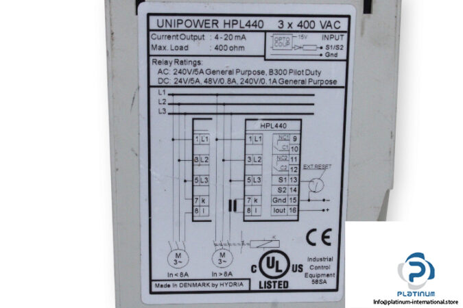 unipower-HPL440-control-unit-(used)