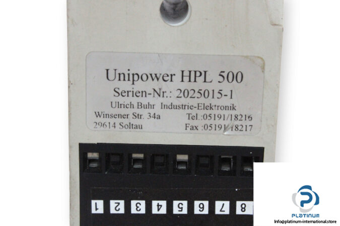 unipower-HPL500-control-unit-used-2