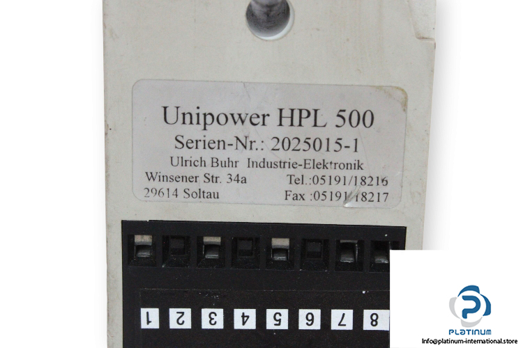 unipower-HPL500-control-unit-used-2